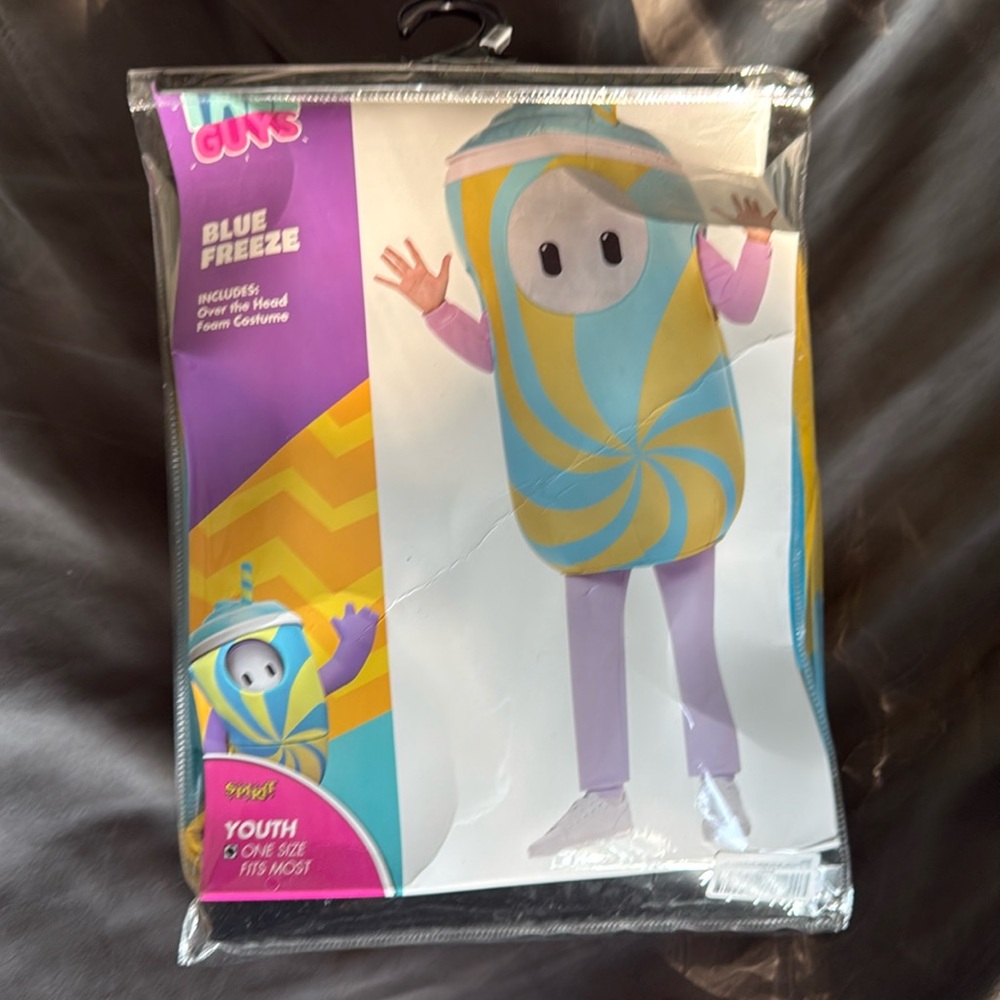 Fall Guys Blue Freeze Costume : USED - Youth OSFM